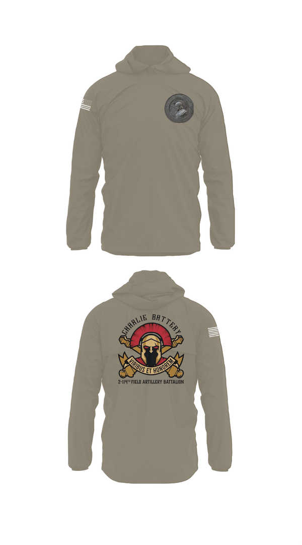 Windbreaker, Charlie Battery 2-114th FA, , Teamtime, Team time, sublimation, custom sports apparel, team uniforms, spirit wear, spiritwear, sports uniforms, custom shirts, team store, custom team store, fundraiser sports, apparel fundraiser