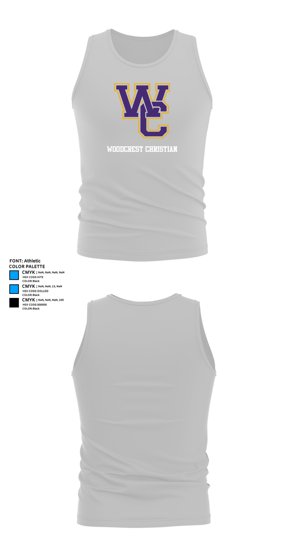 Tank Top, Woodcrest Christian, Cross Country, Teamtime, Team time, sublimation, custom sports apparel, team uniforms, spirit wear, spiritwear, sports uniforms, custom shirts, team store, custom team store, fundraiser sports, apparel fundraiser