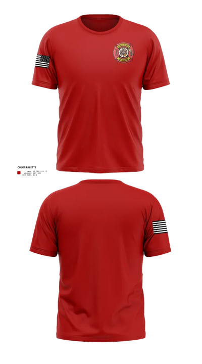 Cherrydale Volunteer Fire Department 44534080 Old School Cotton Feel Shirt - 23