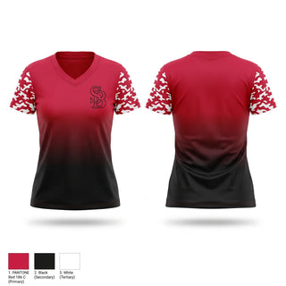 Womens Short Sleeve Vneck Shirt, Sluggers Baseball, Baseball, Teamtime, Team time, sublimation, custom sports apparel, team uniforms, spirit wear, spiritwear, sports uniforms, custom shirts, team store, custom team store, fundraiser sports, apparel fundraiser