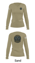 USS TRIPOLI 21275636 Women's Long Sleeve V-neck Shirt - 92