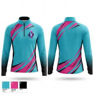 Quarter Zip Jacket, Wisconsin Blaze, Women's Basketball, Teamtime, Team time, sublimation, custom sports apparel, team uniforms, spirit wear, spiritwear, sports uniforms, custom shirts, team store, custom team store, fundraiser sports, apparel fundraiser