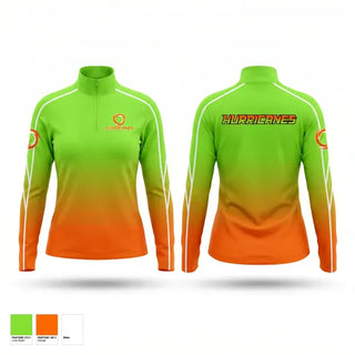 Quarter Zip Jacket, HURRICANES, Softball, Teamtime, Team time, sublimation, custom sports apparel, team uniforms, spirit wear, spiritwear, sports uniforms, custom shirts, team store, custom team store, fundraiser sports, apparel fundraiser