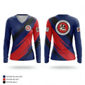 Los Mo Dojo Brazilian jiujitsu judo club 9541141 Women's Long Sleeve V-neck Shirt - 1