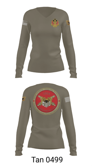 Womens Long Sleeve Vneck Shirt, 18th FAB, , Teamtime, Team time, sublimation, custom sports apparel, team uniforms, spirit wear, spiritwear, sports uniforms, custom shirts, team store, custom team store, fundraiser sports, apparel fundraiser