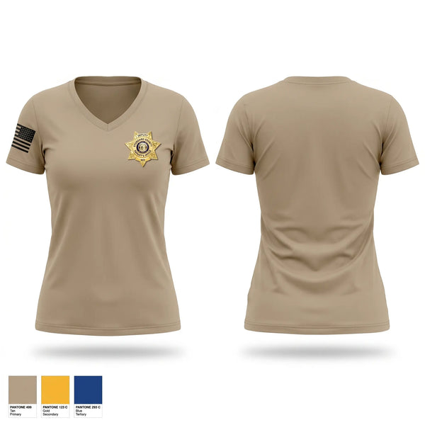 Womens Short Sleeve Vneck Shirt, Stoddard County Sheriffs Office, Police, Teamtime, Team time, sublimation, custom sports apparel, team uniforms, spirit wear, spiritwear, sports uniforms, custom shirts, team store, custom team store, fundraiser sports, apparel fundraiser