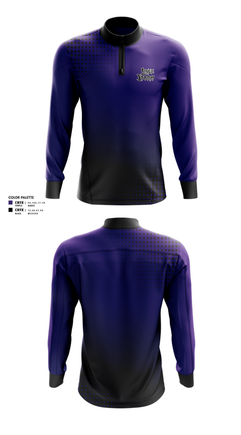 Quarter Zip Jacket, Lihue Storm, Women's Basketball, Teamtime, Team time, sublimation, custom sports apparel, team uniforms, spirit wear, spiritwear, sports uniforms, custom shirts, team store, custom team store, fundraiser sports, apparel fundraiser