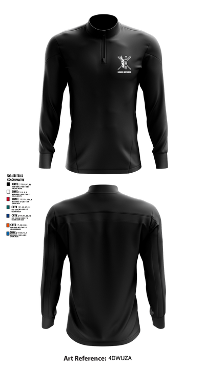 IWV Youth Baseball 15555147 Quarter Zip Jacket - 10