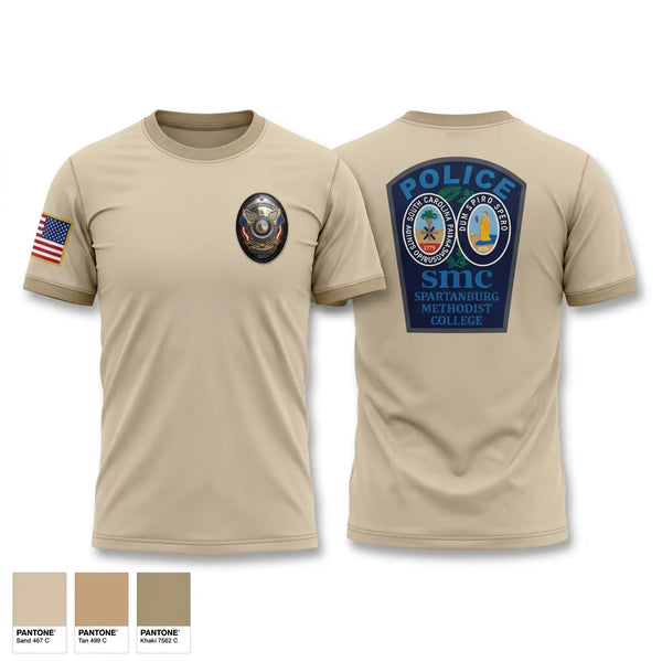Old School Cotton Feel Shirt, Spartanburg Methodist Police, Police, Teamtime, Team time, sublimation, custom sports apparel, team uniforms, spirit wear, spiritwear, sports uniforms, custom shirts, team store, custom team store, fundraiser sports, apparel fundraiser