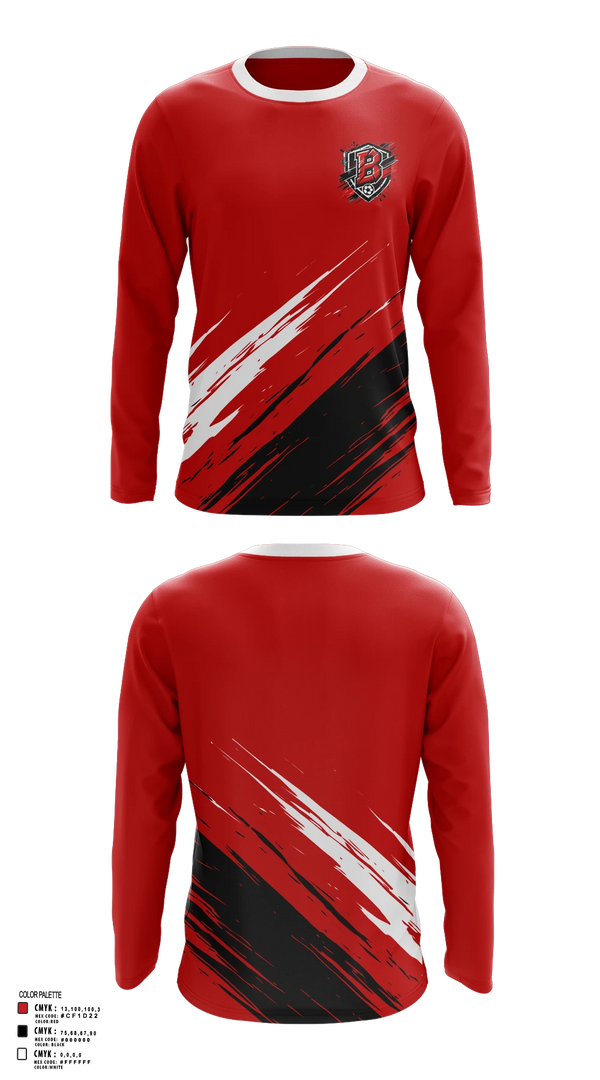 Long Sleeve Performance Shirt, BREMEN HIGH SCHOOL, Men's Soccer, Teamtime, Team time, sublimation, custom sports apparel, team uniforms, spirit wear, spiritwear, sports uniforms, custom shirts, team store, custom team store, fundraiser sports, apparel fundraiser