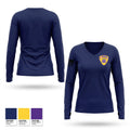 Akwesasne Mohawk Ambulance Women's Long Sleeve V-neck Shirt - 1