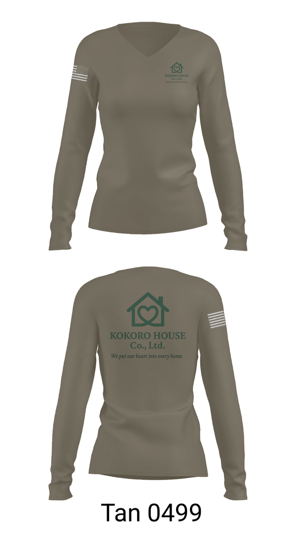 Womens Long Sleeve Vneck Shirt, KOKOROHOUSE, , Teamtime, Team time, sublimation, custom sports apparel, team uniforms, spirit wear, spiritwear, sports uniforms, custom shirts, team store, custom team store, fundraiser sports, apparel fundraiser