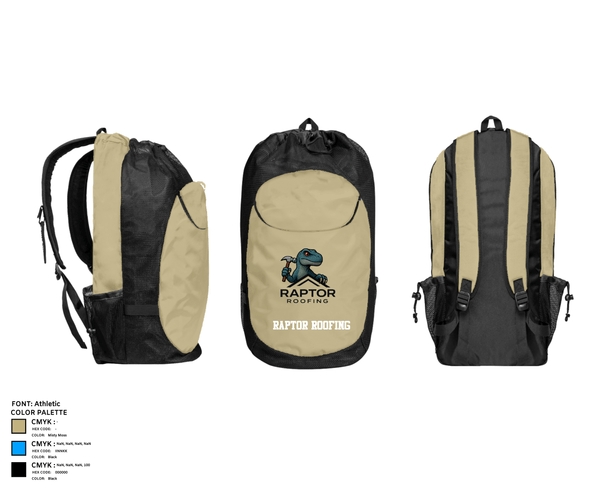 Gear Bag, Raptor Roofing, , Teamtime, Team time, sublimation, custom sports apparel, team uniforms, spirit wear, spiritwear, sports uniforms, custom shirts, team store, custom team store, fundraiser sports, apparel fundraiser