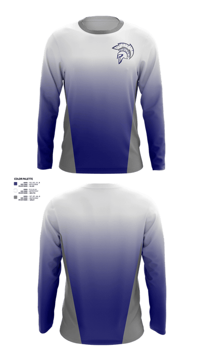 Esparto Spartans 11015504 Long Sleeve Shooting Shirt - 1
