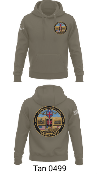 Hoodie, 387th Medical Logistics Company, Army, Teamtime, Team time, sublimation, custom sports apparel, team uniforms, spirit wear, spiritwear, sports uniforms, custom shirts, team store, custom team store, fundraiser sports, apparel fundraiser