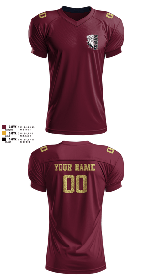 Football Jersey, Chesapeake Bay Dawgs, , Teamtime, Team time, sublimation, custom sports apparel, team uniforms, spirit wear, spiritwear, sports uniforms, custom shirts, team store, custom team store, fundraiser sports, apparel fundraiser