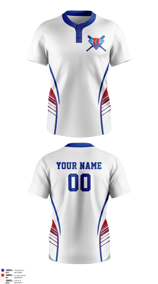Two Button Softball Jersey, Dinwiddie Diamond Youth Softball, Softball, Teamtime, Team time, sublimation, custom sports apparel, team uniforms, spirit wear, spiritwear, sports uniforms, custom shirts, team store, custom team store, fundraiser sports, apparel fundraiser