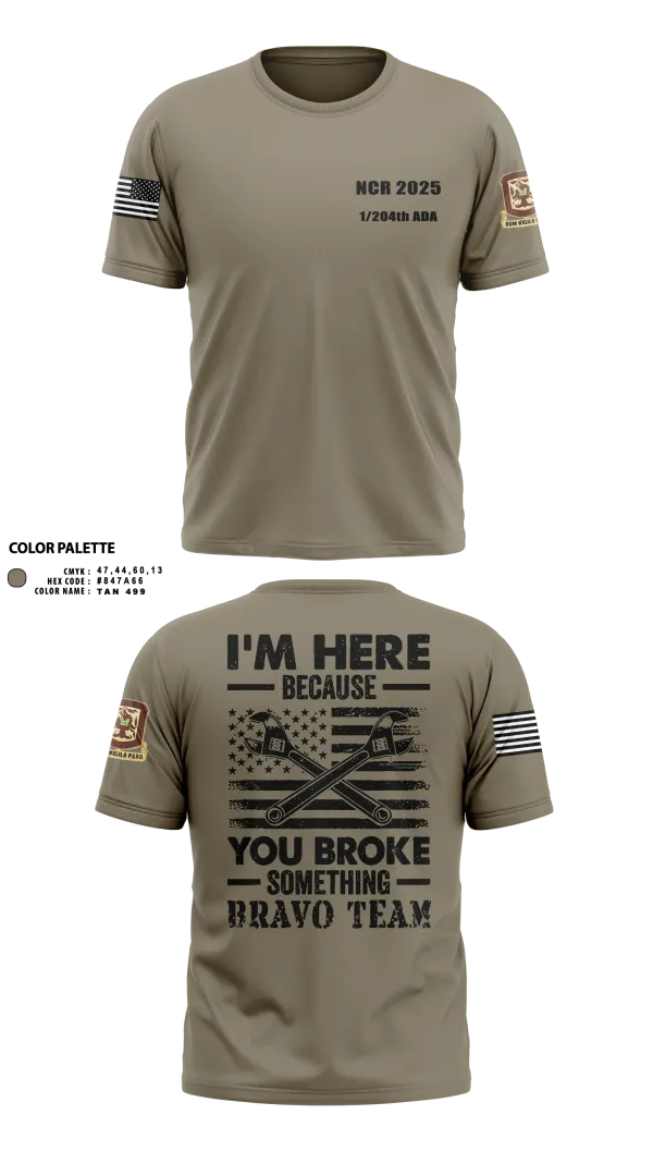 Short Sleeve Performance Shirt, 1/204th ADA, , Teamtime, Team time, sublimation, custom sports apparel, team uniforms, spirit wear, spiritwear, sports uniforms, custom shirts, team store, custom team store, fundraiser sports, apparel fundraiser