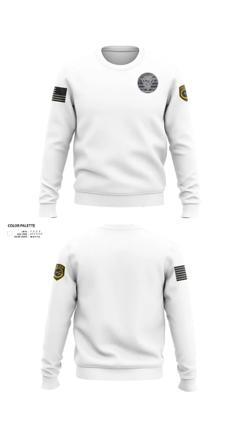 Crew Neck Sweatshirt, Robstown Police Department, Police, Teamtime, Team time, sublimation, custom sports apparel, team uniforms, spirit wear, spiritwear, sports uniforms, custom shirts, team store, custom team store, fundraiser sports, apparel fundraiser