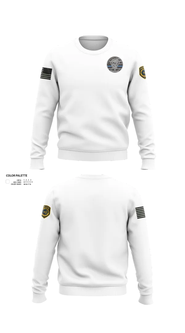 Crew Neck Sweatshirt, Robstown Police Department, Police, Teamtime, Team time, sublimation, custom sports apparel, team uniforms, spirit wear, spiritwear, sports uniforms, custom shirts, team store, custom team store, fundraiser sports, apparel fundraiser