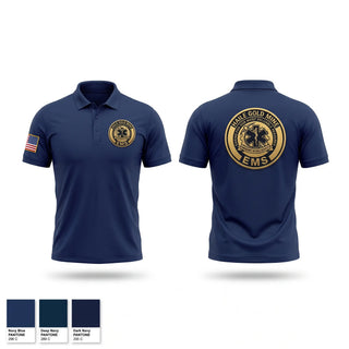 Short Sleeve Performance Polo, Haile Gold Mine EMS, EMS/EMT, Teamtime, Team time, sublimation, custom sports apparel, team uniforms, spirit wear, spiritwear, sports uniforms, custom shirts, team store, custom team store, fundraiser sports, apparel fundraiser
