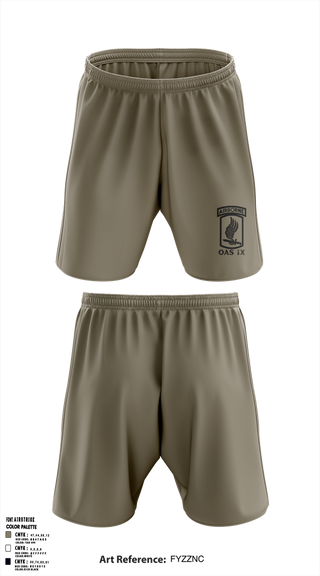 Athletic Shorts With Pockets, 173RD SECFOR OAS IX, Army, Teamtime, Team time, sublimation, custom sports apparel, team uniforms, spirit wear, spiritwear, sports uniforms, custom shirts, team store, custom team store, fundraiser sports, apparel fundraiser