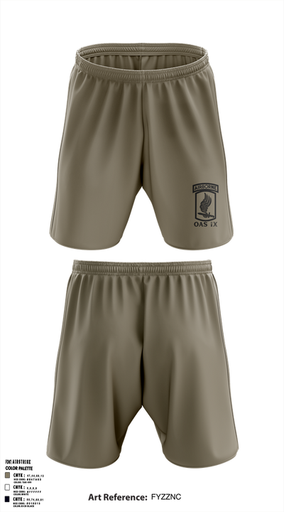 173RD SECFOR OAS IX 9040611 Athletic Shorts With Pockets - 23