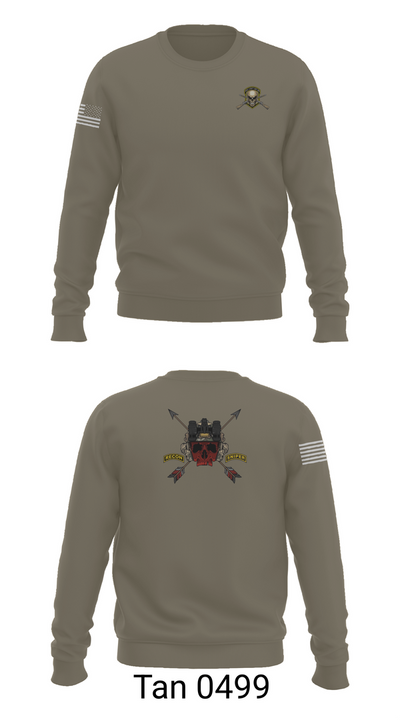 HHC 1ST BN 65TH INF REG 37027078 Crew Neck Sweatshirt - 65