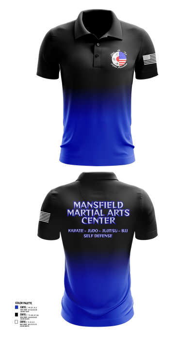 Mansfield Martial Arts Center Short Sleeve Performance Polo - 35