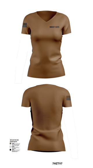 Womens Short Sleeve Vneck Shirt, Waist Cats, , Teamtime, Team time, sublimation, custom sports apparel, team uniforms, spirit wear, spiritwear, sports uniforms, custom shirts, team store, custom team store, fundraiser sports, apparel fundraiser