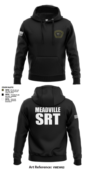 Hoodie, Meadville SRT, Police, Teamtime, Team time, sublimation, custom sports apparel, team uniforms, spirit wear, spiritwear, sports uniforms, custom shirts, team store, custom team store, fundraiser sports, apparel fundraiser