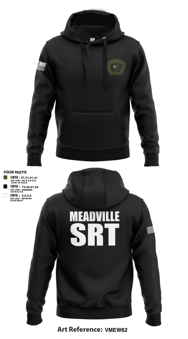 Hoodie, Meadville SRT, Police, Teamtime, Team time, sublimation, custom sports apparel, team uniforms, spirit wear, spiritwear, sports uniforms, custom shirts, team store, custom team store, fundraiser sports, apparel fundraiser