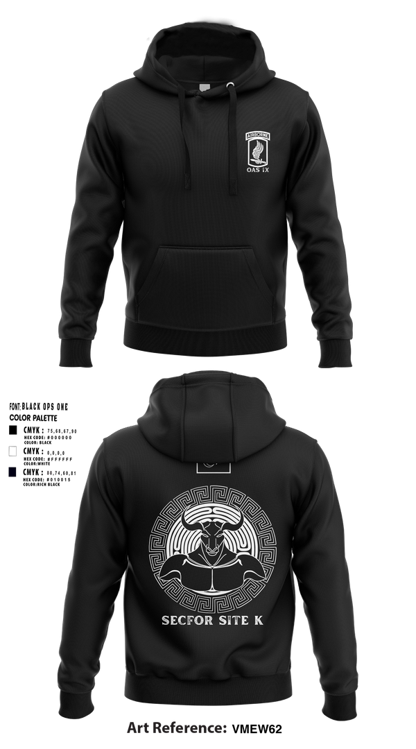 Hoodie, 173RD SECFOR OAS IX, Army, Teamtime, Team time, sublimation, custom sports apparel, team uniforms, spirit wear, spiritwear, sports uniforms, custom shirts, team store, custom team store, fundraiser sports, apparel fundraiser