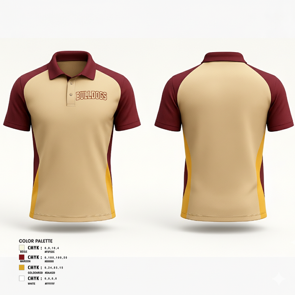 Short Sleeve Performance Polo, Bulldogs, Men's Basketball, Teamtime, Team time, sublimation, custom sports apparel, team uniforms, spirit wear, spiritwear, sports uniforms, custom shirts, team store, custom team store, fundraiser sports, apparel fundraiser