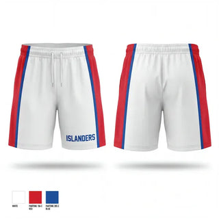 Athletic Shorts With Pockets, Islanders, Men's Basketball, Teamtime, Team time, sublimation, custom sports apparel, team uniforms, spirit wear, spiritwear, sports uniforms, custom shirts, team store, custom team store, fundraiser sports, apparel fundraiser