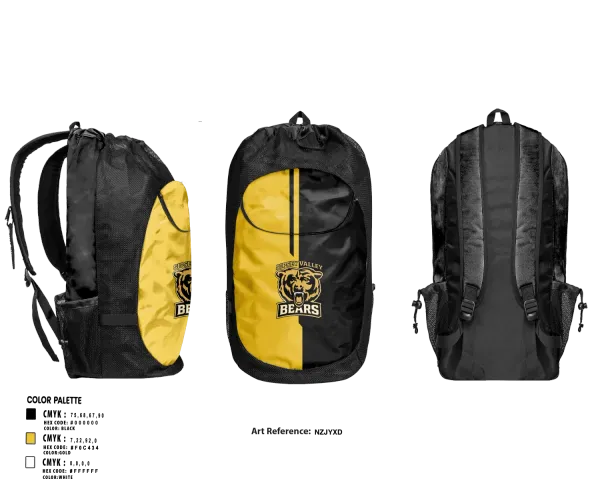Gear Bag, Sipsey Valley Bears, Baseball, Teamtime, Team time, sublimation, custom sports apparel, team uniforms, spirit wear, spiritwear, sports uniforms, custom shirts, team store, custom team store, fundraiser sports, apparel fundraiser
