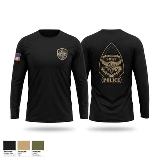 Long Sleeve Performance Shirt, Bradenton Police Department SWAT, Police, Teamtime, Team time, sublimation, custom sports apparel, team uniforms, spirit wear, spiritwear, sports uniforms, custom shirts, team store, custom team store, fundraiser sports, apparel fundraiser