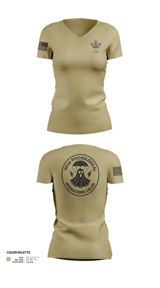 Womens Short Sleeve Vneck Shirt, 301, Army, Teamtime, Team time, sublimation, custom sports apparel, team uniforms, spirit wear, spiritwear, sports uniforms, custom shirts, team store, custom team store, fundraiser sports, apparel fundraiser