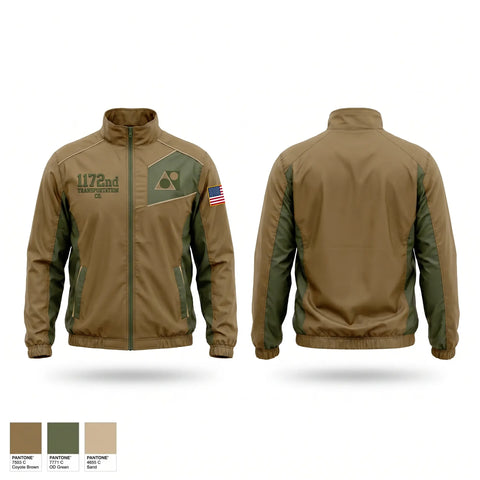 Windbreaker, 1172nd transportation CO., National Guard, Teamtime, Team time, sublimation, custom sports apparel, team uniforms, spirit wear, spiritwear, sports uniforms, custom shirts, team store, custom team store, fundraiser sports, apparel fundraiser