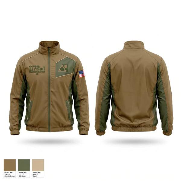 Windbreaker, 1172nd transportation CO., National Guard, Teamtime, Team time, sublimation, custom sports apparel, team uniforms, spirit wear, spiritwear, sports uniforms, custom shirts, team store, custom team store, fundraiser sports, apparel fundraiser