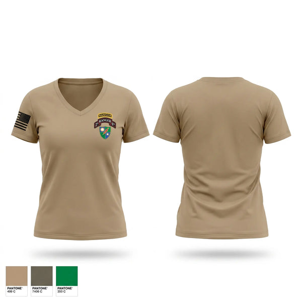 Womens Short Sleeve Vneck Shirt, 75 Ranger regiment, Army, Teamtime, Team time, sublimation, custom sports apparel, team uniforms, spirit wear, spiritwear, sports uniforms, custom shirts, team store, custom team store, fundraiser sports, apparel fundraiser