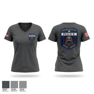 Womens Short Sleeve Vneck Shirt, Capitol Police, Police, Teamtime, Team time, sublimation, custom sports apparel, team uniforms, spirit wear, spiritwear, sports uniforms, custom shirts, team store, custom team store, fundraiser sports, apparel fundraiser