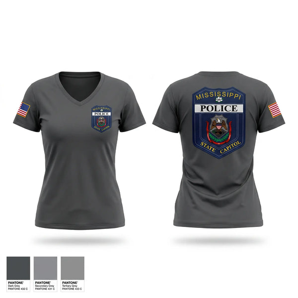 Womens Short Sleeve Vneck Shirt, Capitol Police, Police, Teamtime, Team time, sublimation, custom sports apparel, team uniforms, spirit wear, spiritwear, sports uniforms, custom shirts, team store, custom team store, fundraiser sports, apparel fundraiser