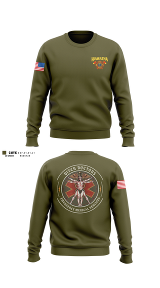 Crew Neck Sweatshirt, A27/284, EMS/EMT, Teamtime, Team time, sublimation, custom sports apparel, team uniforms, spirit wear, spiritwear, sports uniforms, custom shirts, team store, custom team store, fundraiser sports, apparel fundraiser