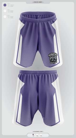 Athletic Shorts With Pockets, Indiana Ironclad Wrestling, Wrestling, Teamtime, Team time, sublimation, custom sports apparel, team uniforms, spirit wear, spiritwear, sports uniforms, custom shirts, team store, custom team store, fundraiser sports, apparel fundraiser