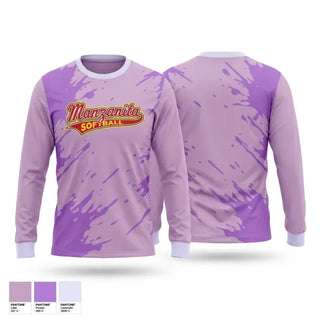 Long Sleeve Performance Shirt, Manzanita Softball, Softball, Teamtime, Team time, sublimation, custom sports apparel, team uniforms, spirit wear, spiritwear, sports uniforms, custom shirts, team store, custom team store, fundraiser sports, apparel fundraiser