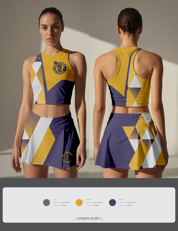 Skort, Pac Hwy Lady Jr Pirates, Cheer, Teamtime, Team time, sublimation, custom sports apparel, team uniforms, spirit wear, spiritwear, sports uniforms, custom shirts, team store, custom team store, fundraiser sports, apparel fundraiser