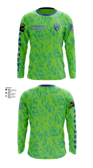 Long Sleeve Performance Shirt, Kansas City Missouri Police Athletic League Panthers (Soccer), Spirit Store, Teamtime, Team time, sublimation, custom sports apparel, team uniforms, spirit wear, spiritwear, sports uniforms, custom shirts, team store, custom team store, fundraiser sports, apparel fundraiser