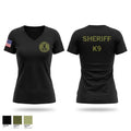 Franklin County Sheriff Office K9 Women's Short Sleeve V-neck Shirt - 1