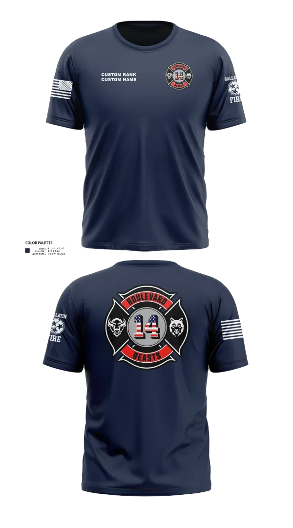 Old School Cotton Feel Shirt, Gallatin Fire Department Station 4, Fire Department, Teamtime, Team time, sublimation, custom sports apparel, team uniforms, spirit wear, spiritwear, sports uniforms, custom shirts, team store, custom team store, fundraiser sports, apparel fundraiser